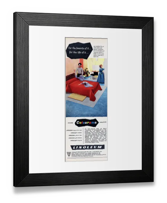 Framed Print : Staines Linoleum