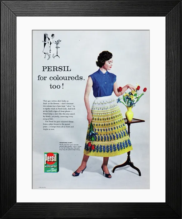 Framed Print : Persil Washing Powder