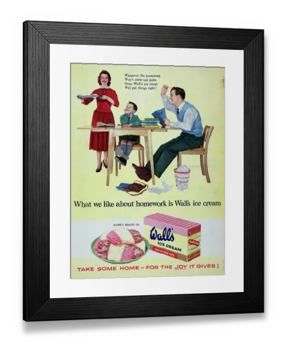 Framed Print : Wall's Ice Cream Framed Print : Wall's Ice Cream