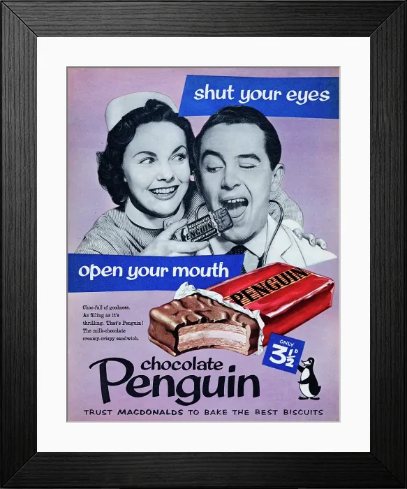 Framed Print : Chocolate Penguin Framed Print : Chocolate Penguin
