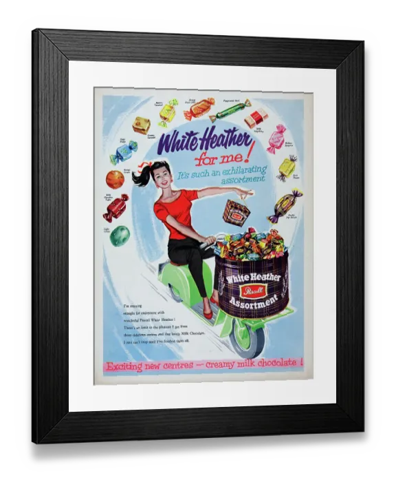 Framed Print : White Heather For Me!