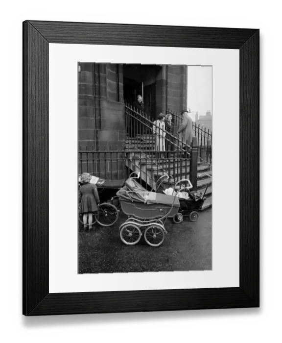 Framed Print : Waiting Prams