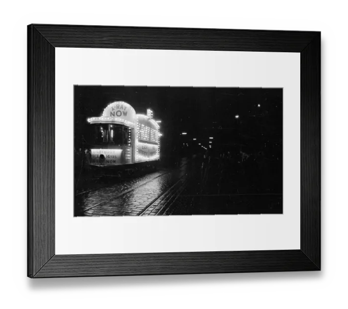 Framed Print : Advertising Tram Framed Print : Advertising Tram