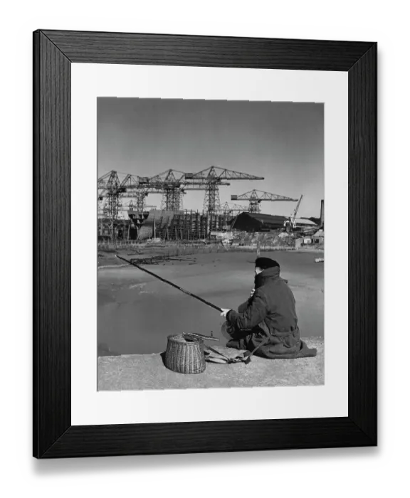 Framed Print : Fishing During Strike Framed Print : Fishing During Strike