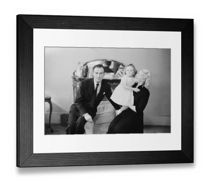 Framed Print : Post-War Family