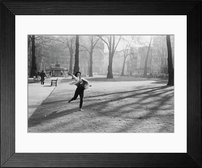 Framed Print : Eartha Kitt In Berkeley Square Framed Print : Eartha Kitt In Berkeley Square