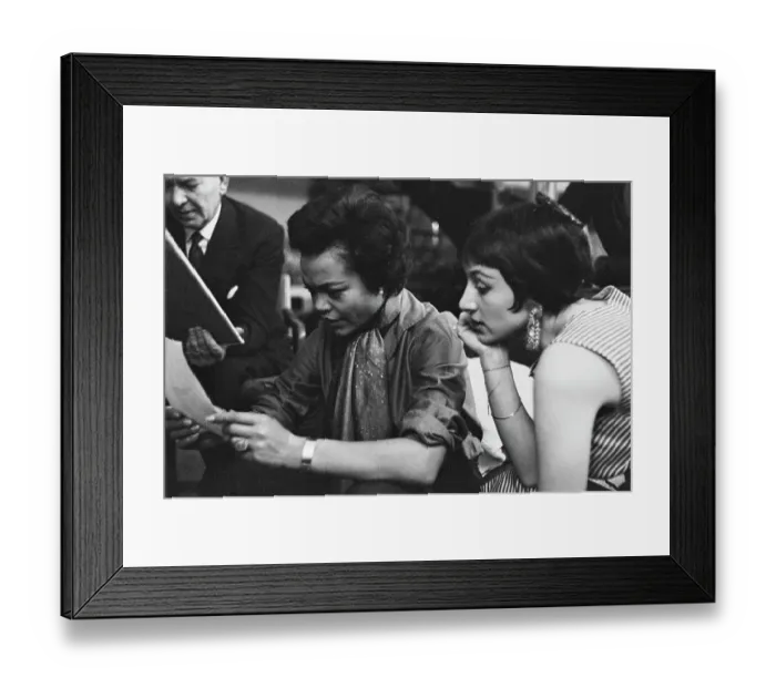 Framed Print : Eartha Kitt And Maria Andipa Framed Print : Eartha Kitt And Maria Andipa