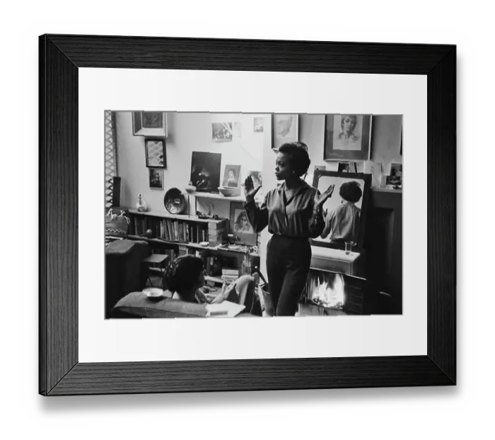 Framed Print : Eartha Kitt And Maria Andipa Framed Print : Eartha Kitt And Maria Andipa