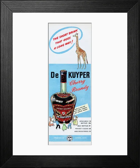 Framed Print : De Kuyper Cherry Brandy Framed Print : De Kuyper Cherry Brandy