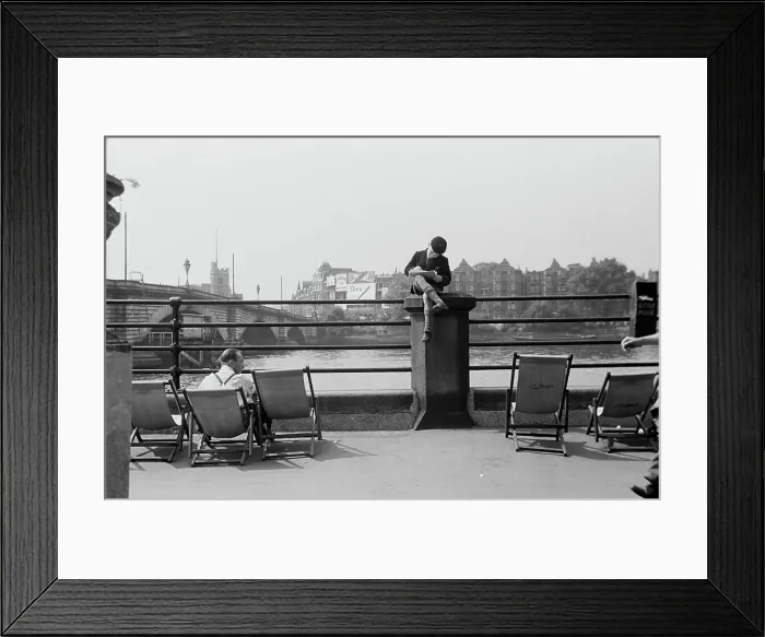 Framed Print : Young Riverside Artist Framed Print : Young Riverside Artist
