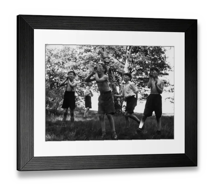 Framed Print : Boys Playing