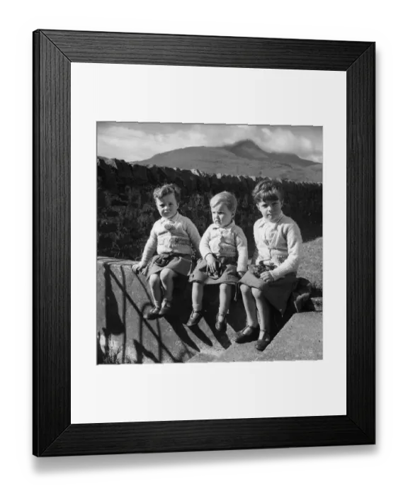 Framed Print : Young Highlanders