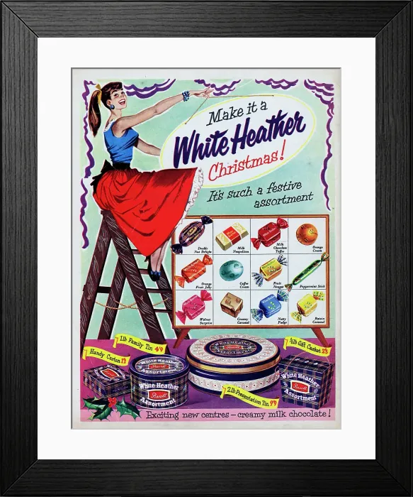 Framed Print : Make It A White Heather Christmas! Framed Print : Make It A White Heather Christmas!