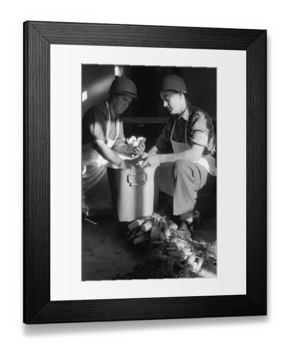 Framed Print : Potato Peelers Framed Print : Potato Peelers