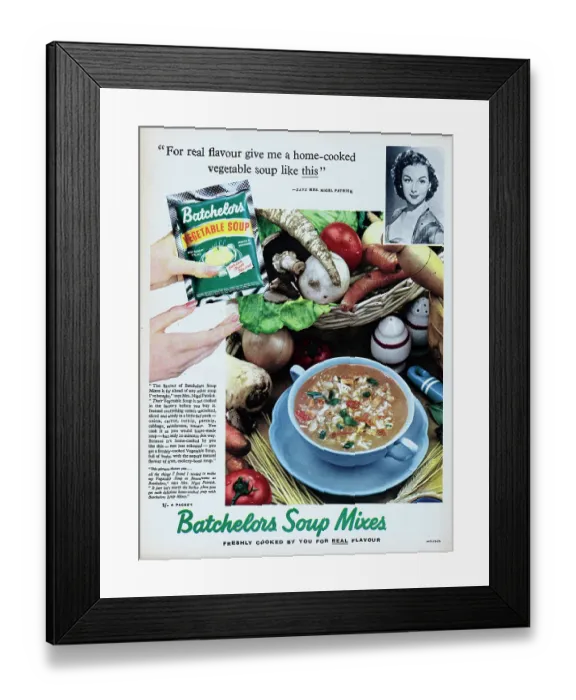 Framed Print : Batchelors Soup Mixes Framed Print : Batchelors Soup Mixes