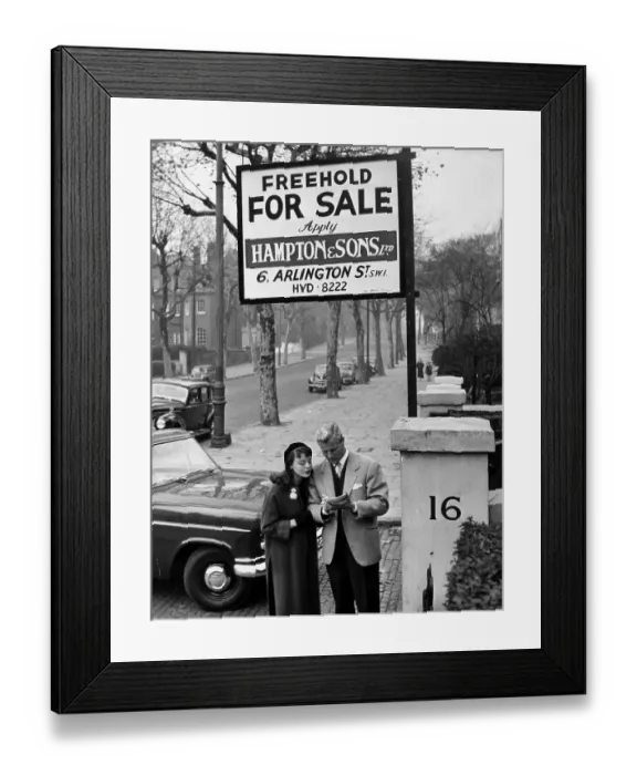 Framed Print : For Sale. 17th December 1956: Film actor Tony Wright