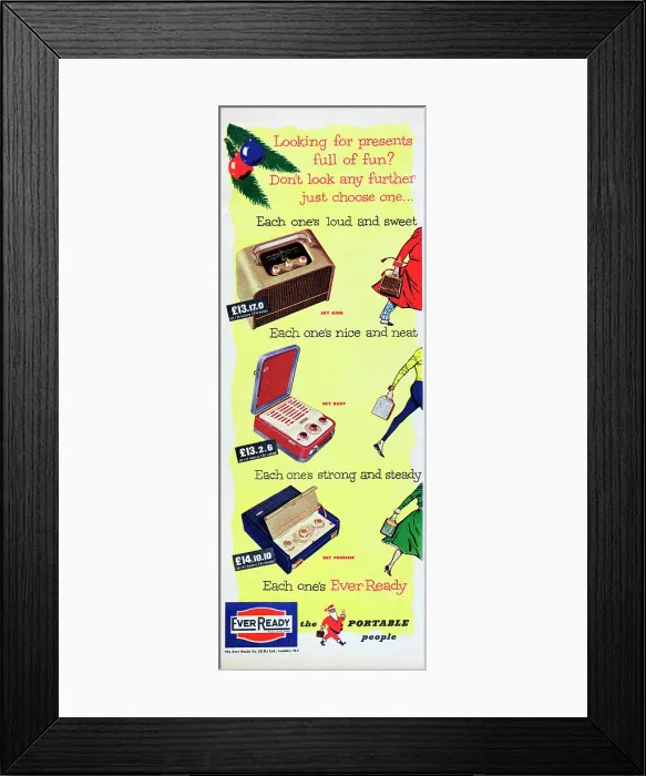 Framed Print : Ever Ready Portable Radio Framed Print : Ever Ready Portable Radio