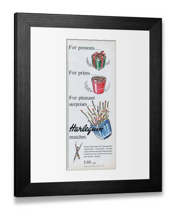 Framed Print : Harlequin Matches Framed Print : Harlequin Matches