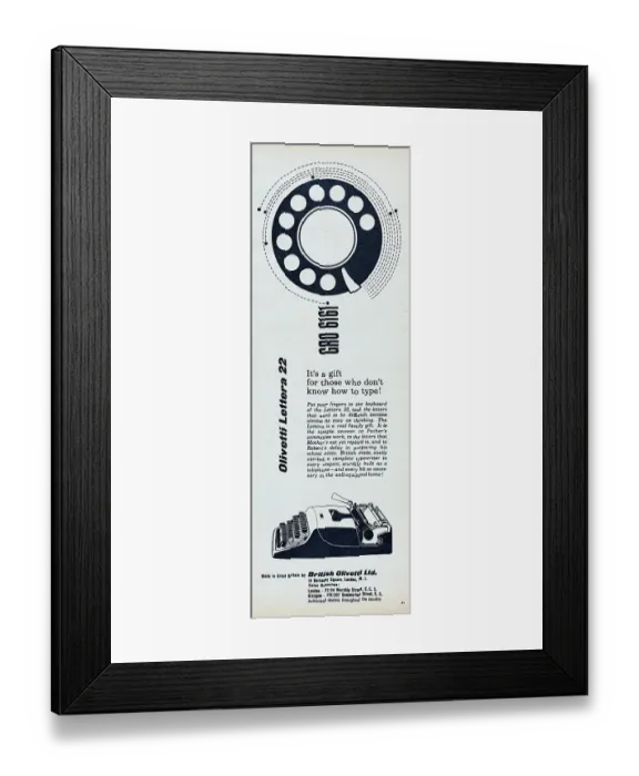 Framed Print : Olivetti Lettera 22 Framed Print : Olivetti Lettera 22