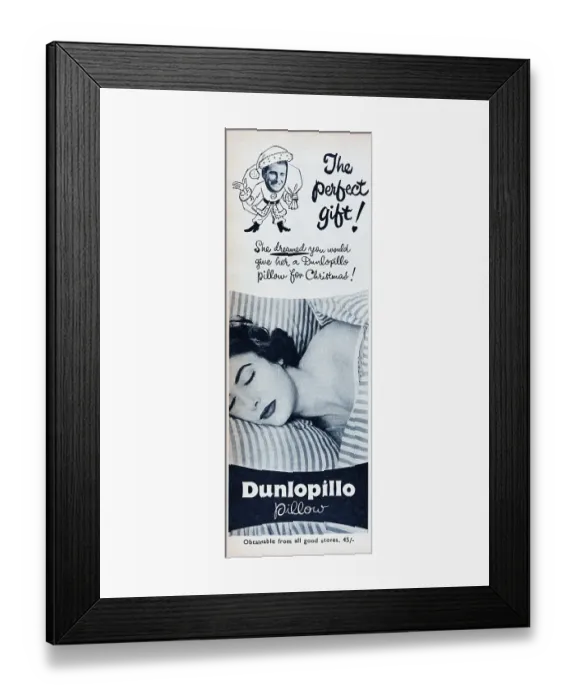 Framed Print : Dunlopillo Framed Print : Dunlopillo