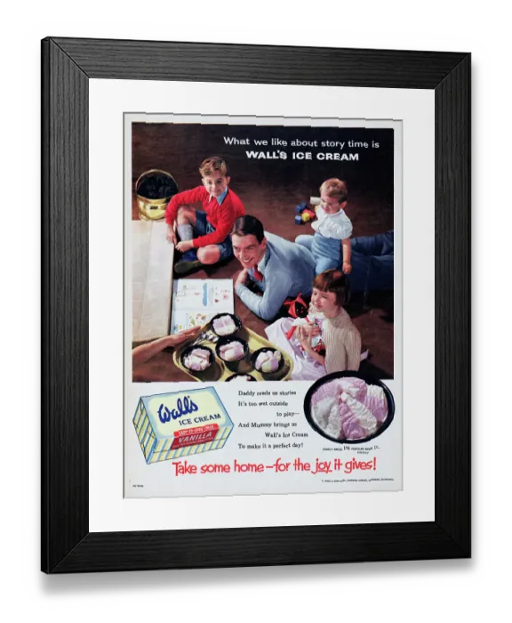 Framed Print : Wall's Ice Cream Framed Print : Wall's Ice Cream