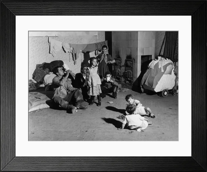 Framed Print : Hungarian Refugees Framed Print : Hungarian Refugees