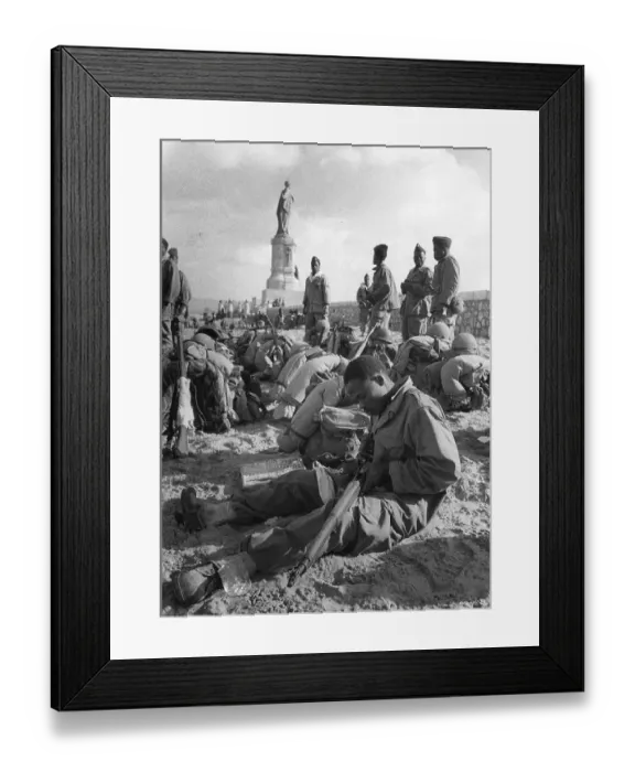 Framed Print : French Troops At Suez Framed Print : French Troops At Suez