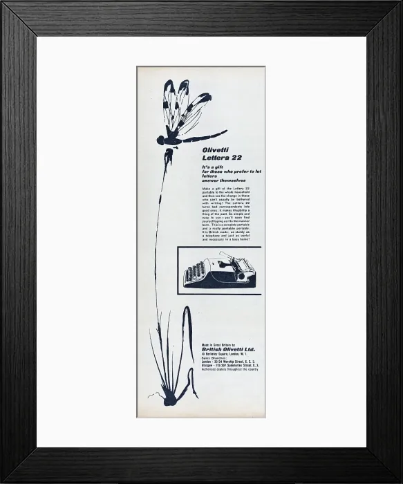 Framed Print : Olivetti Lettera 22 Framed Print : Olivetti Lettera 22