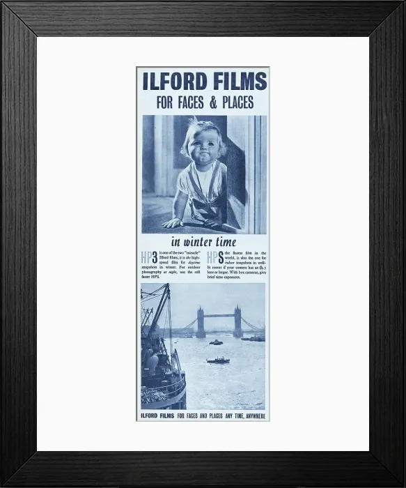 Framed Print : Ilford Films Framed Print : Ilford Films