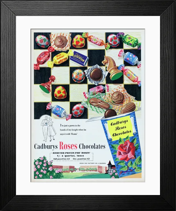 Framed Print : Cadbury's Roses Chocolates Framed Print : Cadbury's Roses Chocolates