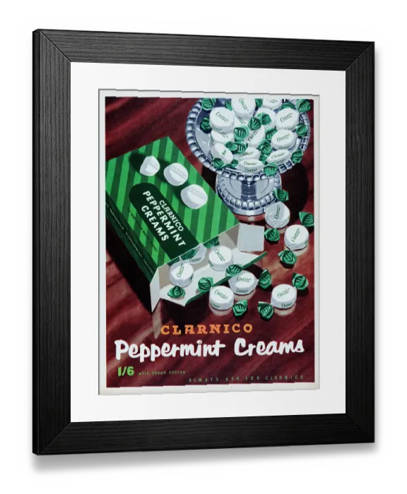 Framed Print : Clarnico Peppermint Creams Framed Print : Clarnico Peppermint Creams