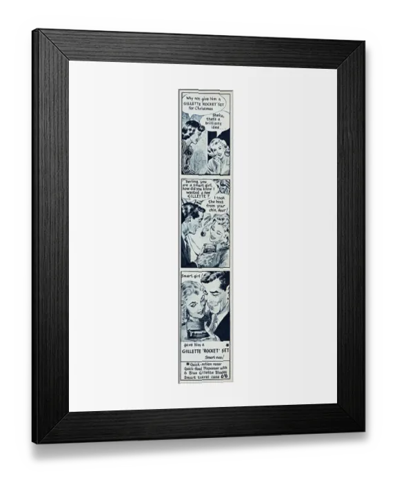 Framed Print : Gillette Rocket Set Framed Print : Gillette Rocket Set