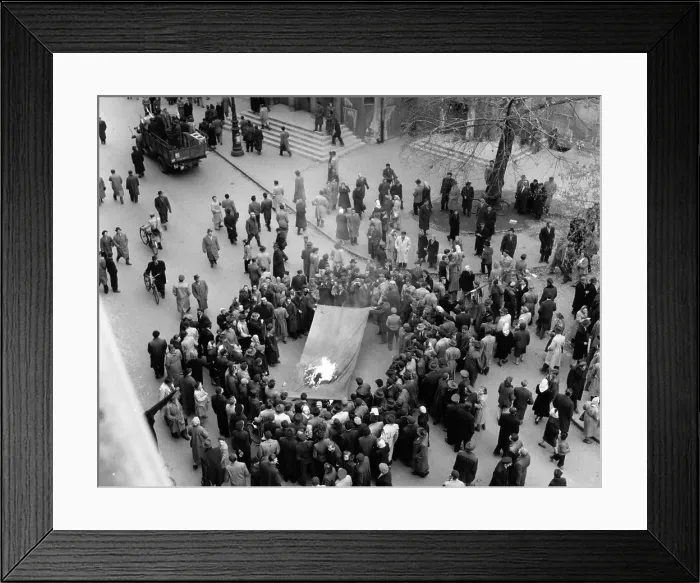 Framed Print : Flag Burning Framed Print : Flag Burning