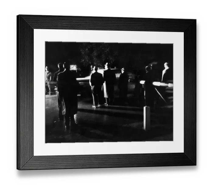 Framed Print : Border At Night Framed Print : Border At Night