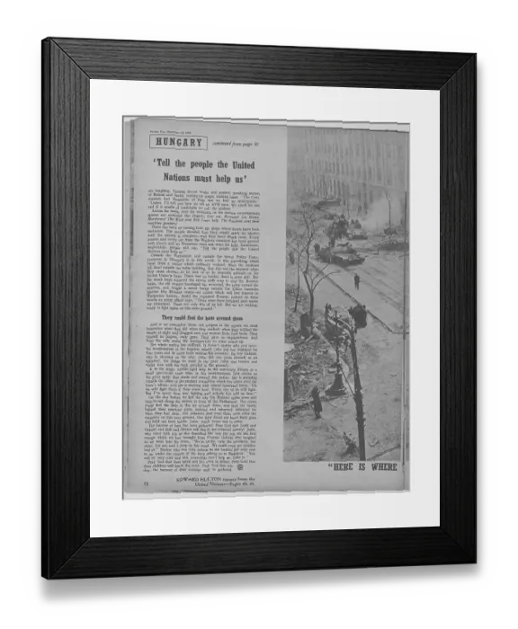 Framed Print : Hungarian Uprising Framed Print : Hungarian Uprising