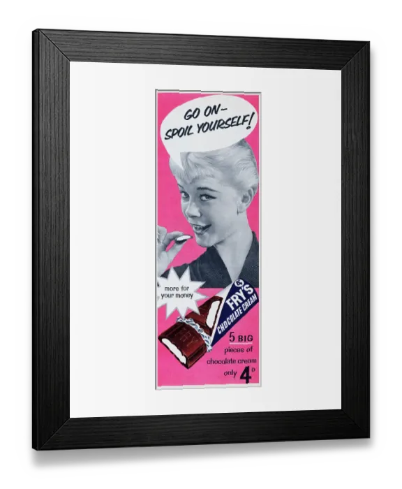 Framed Print : Fry's Chocolate Cream Framed Print : Fry's Chocolate Cream