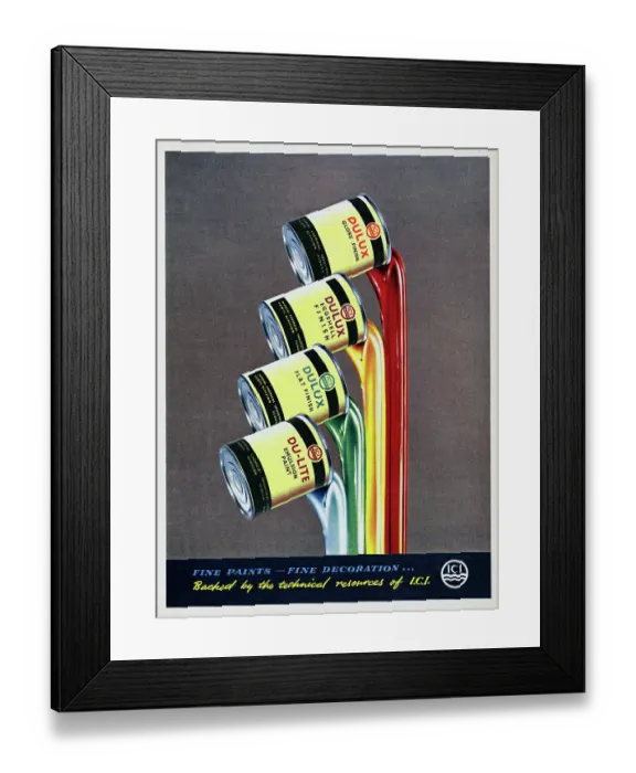 Framed Print : Dulux Paint Framed Print : Dulux Paint