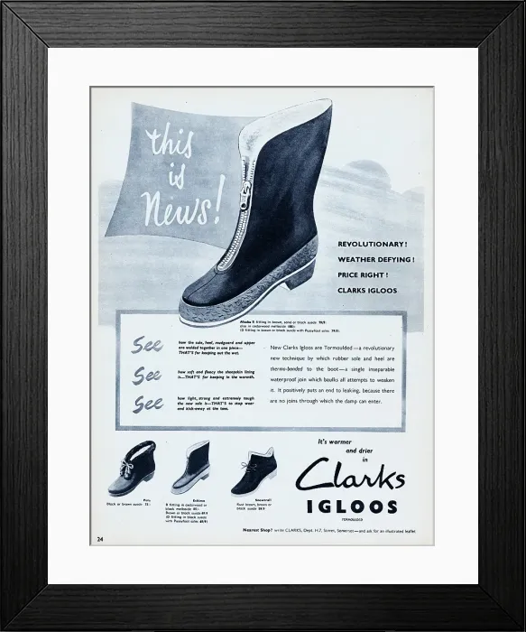 Framed Print : Clarks Igloos Framed Print : Clarks Igloos