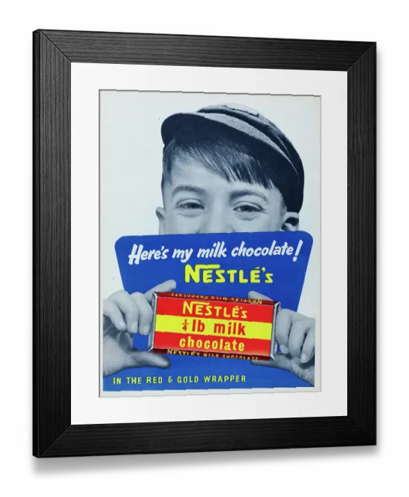 Framed Print : Nestle Milk Chocolate Framed Print : Nestle Milk Chocolate