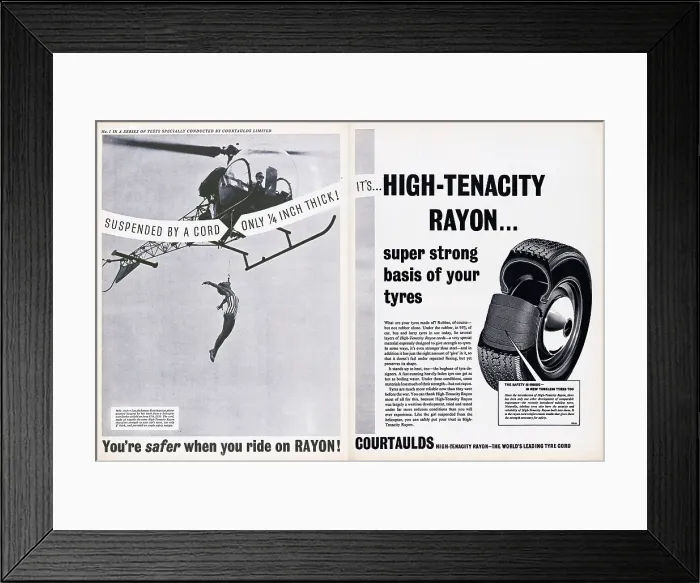 Framed Print : Courtauld High-Tenacity Rayon Framed Print : Courtauld High-Tenacity Rayon