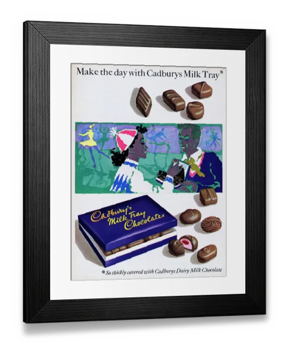 Framed Print : Cadbury's Milk Tray Framed Print : Cadbury's Milk Tray