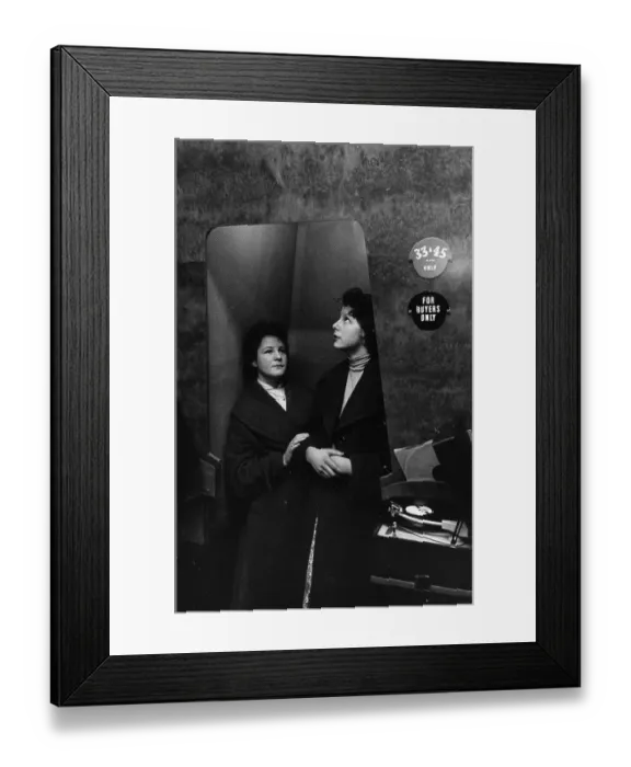 Framed Print : Record Booth