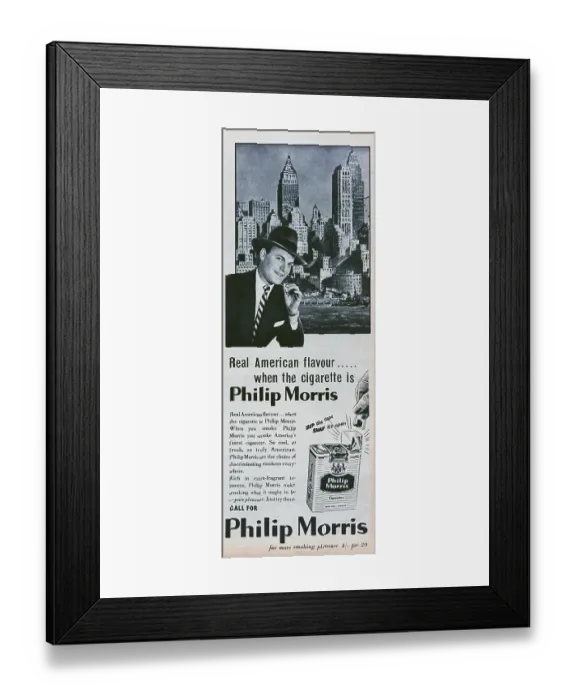 Framed Print : Philip Morris Cigarettes Framed Print : Philip Morris Cigarettes