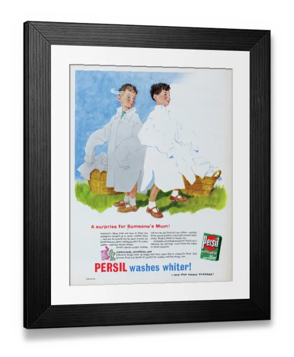 Framed Print : Persil Washes Whiter! Framed Print : Persil Washes Whiter!