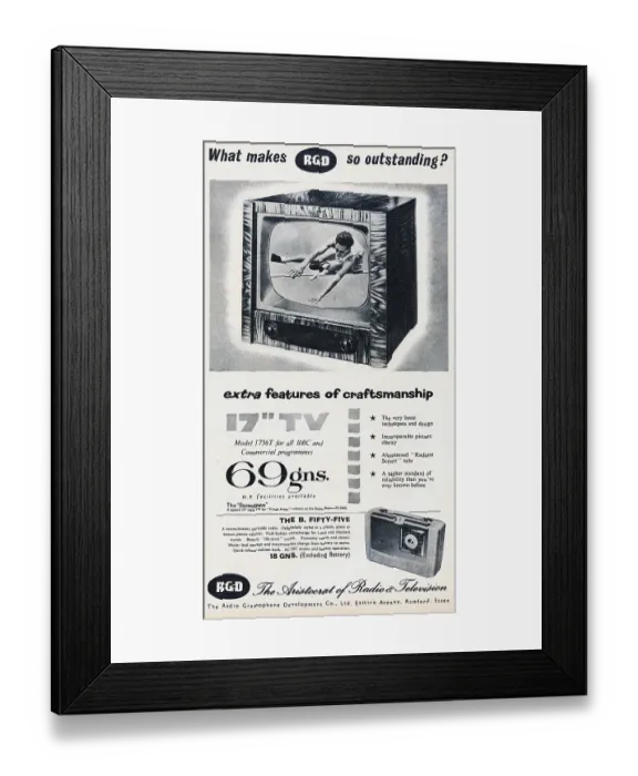 Framed Print : RGD Television Framed Print : RGD Television