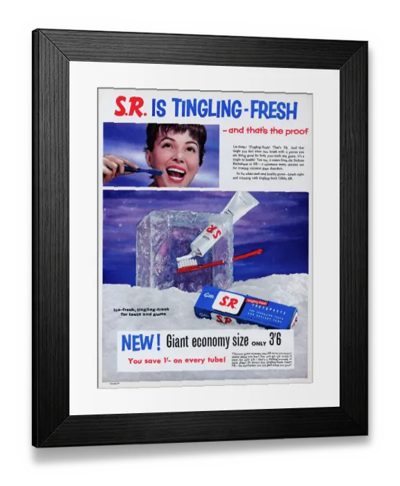 Framed Print : S.R. Toothpaste Framed Print : S.R. Toothpaste
