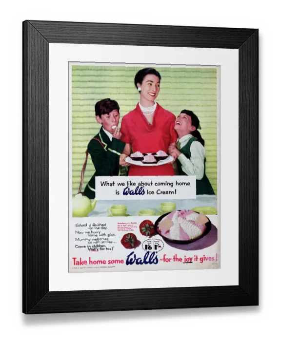 Framed Print : Wall's Ice Cream Framed Print : Wall's Ice Cream