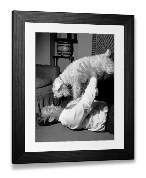 Framed Print : Compton And His Dog Framed Print : Compton And His Dog
