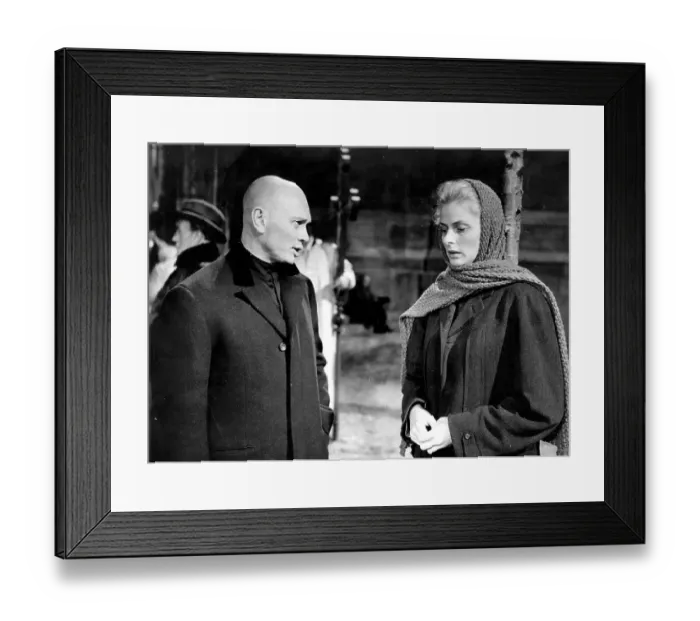 Framed Print : Bergman & Brynner Framed Print : Bergman & Brynner
