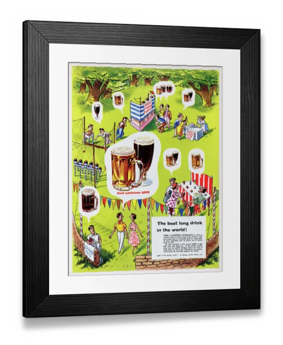 Framed Print : Good Wholesome Beer Framed Print : Good Wholesome Beer